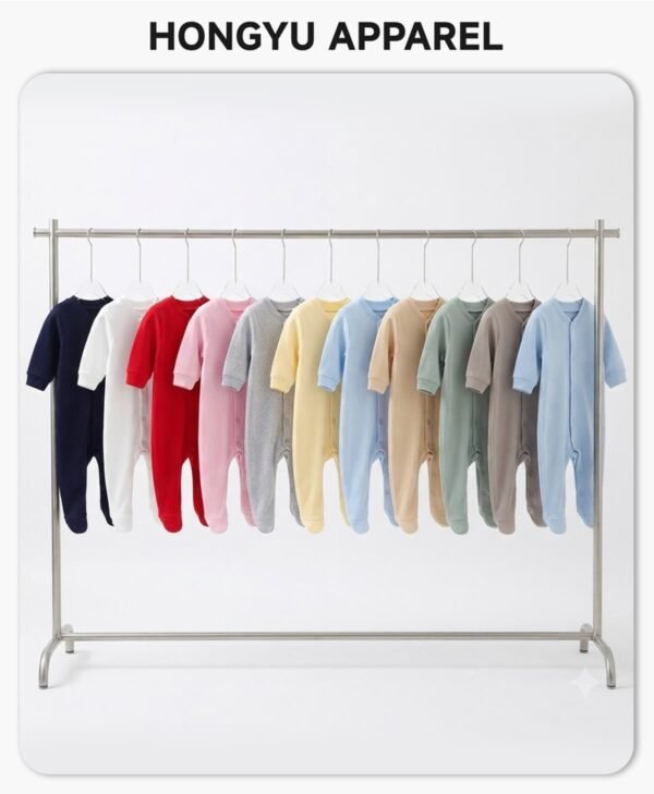 Custom Baby Long-Sleeve Footed One-Piece - 2021 - Style 00CC29 - product detail view 4 Custom Baby Long-Sleeve Footed One-Piece - 2021 - Style 00CC29 - product detail view 4