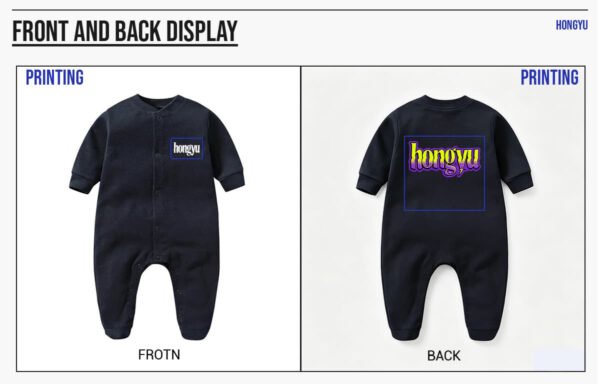 Custom Baby Long-Sleeve Footed One-Piece - 2021 - Style 00CC29 - product detail view 10 Custom Baby Long-Sleeve Footed One-Piece - 2021 - Style 00CC29 - product detail view 10