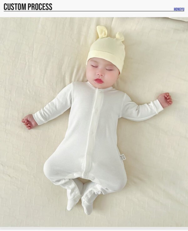 Custom Baby Long-Sleeve Footed One-Piece - 2021 - Style 00CC29 - product detail view 11 Custom Baby Long-Sleeve Footed One-Piece - 2021 - Style 00CC29 - product detail view 11