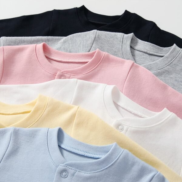 Custom Long Sleeve Baby Interlock Romper 2020 - Style 95B7A6 - product detail view 2