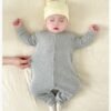 Custom Long Sleeve Baby Interlock Romper 2020 - Style 95B7A6 - product detail view 12
