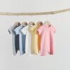 Custom Baby Short-Sleeve Shortie Romper | 2053 - Style 5C3062 - product detail view 2 Custom Baby Short-Sleeve Shortie Romper | 2053 - Style 5C3062 - product detail view 2