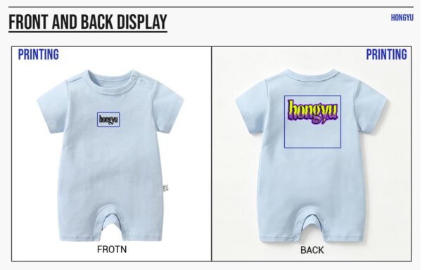 Custom Baby Short-Sleeve Shortie Romper | 2053 - Style 5C3062 - product detail view 10 Custom Baby Short-Sleeve Shortie Romper | 2053 - Style 5C3062 - product detail view 10