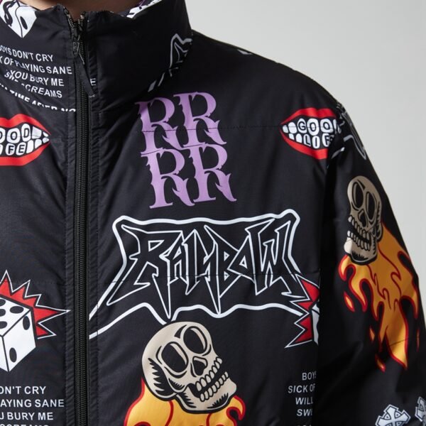 Custom Bandana Graphic Boxy Puffer Jacket - Style 9175FC - product detail view 8 Custom Bandana Graphic Boxy Puffer Jacket - Style 9175FC - product detail view 8