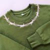 Custom Barbed Wire Embroidered O-Neck Pullover - Style CADCF6 - product detail view 4 Custom Barbed Wire Embroidered O-Neck Pullover - Style CADCF6 - product detail view 4