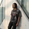 Custom Acid-Wash Beaded Graphic T-Shirt - Style 68BF18 - product detail view 3 Custom Acid-Wash Beaded Graphic T-Shirt - Style 68BF18 - product detail view 3