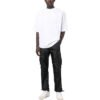 Custom Black Utility Carpenter Jeans | - Style 2BFFDB Men's black utility carpenter jeans with cargo pockets and a relaxed fit.