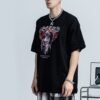 Custom Black Printed Crew Neck Tee | VW-ddc0fa396b3816b8 - Style DDC0FA - product detail view 4 Custom Black Printed Crew Neck Tee | VW-ddc0fa396b3816b8 - Style DDC0FA - product detail view 4