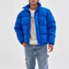 Custom Blue Quilted Puffer Jacket - Style 582D77 Custom Blue Quilted Puffer Jacket - Style 582D77