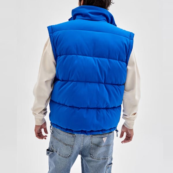 Custom Blue Quilted Puffer Jacket - Style 582D77 - product detail view 4 Custom Blue Quilted Puffer Jacket - Style 582D77 - product detail view 4