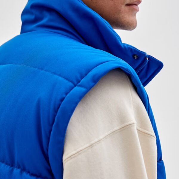 Custom Blue Quilted Puffer Jacket - Style 582D77 - product detail view 5 Custom Blue Quilted Puffer Jacket - Style 582D77 - product detail view 5