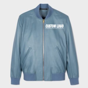 Custom Blue Zip-Front Windbreaker Jacket - Style EF8C8F