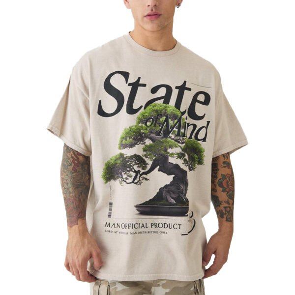 Custom Bonsai Graphic Oversized T-Shirt - Style 6F1ACA