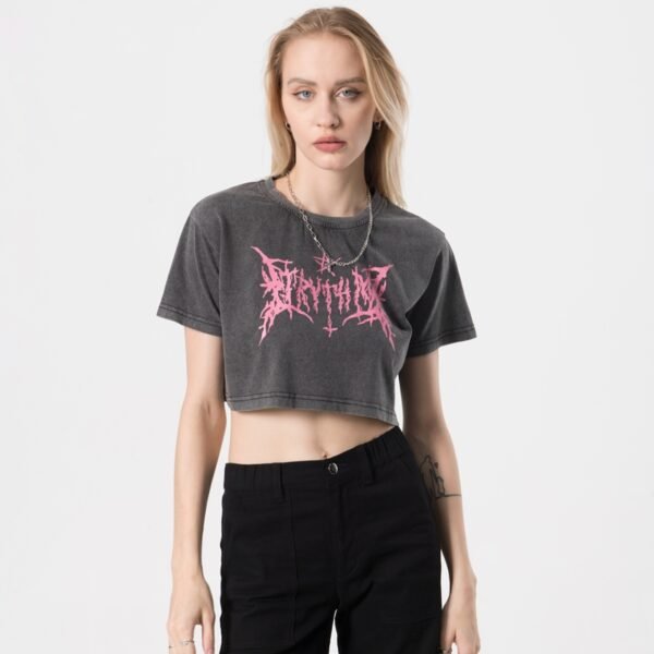 Custom Boxy Cropped Acid Wash Graphic T-Shirt - Style 4EAF5F Custom Boxy Cropped Acid Wash Graphic T-Shirt - Style 4EAF5F