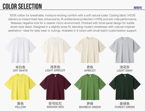 Custom Boxy Cropped Patch-Placement T-Shirt K1163 - Style C9FCDF - product detail view 5 Custom Boxy Cropped Patch-Placement T-Shirt K1163 - Style C9FCDF - product detail view 5