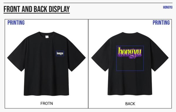 Custom Boxy Cropped Patch-Placement T-Shirt K1163 - Style C9FCDF - product detail view 9 Custom Boxy Cropped Patch-Placement T-Shirt K1163 - Style C9FCDF - product detail view 9