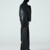 Custom Boxy Faux Leather Flight Jacket - Style A0D1F1 - product detail view 10