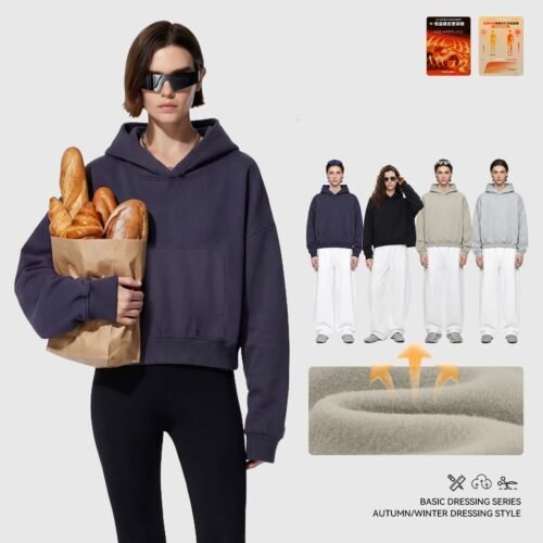 Custom Boxy Oversized Fleece Pullover Hoodie - Style 4B3764