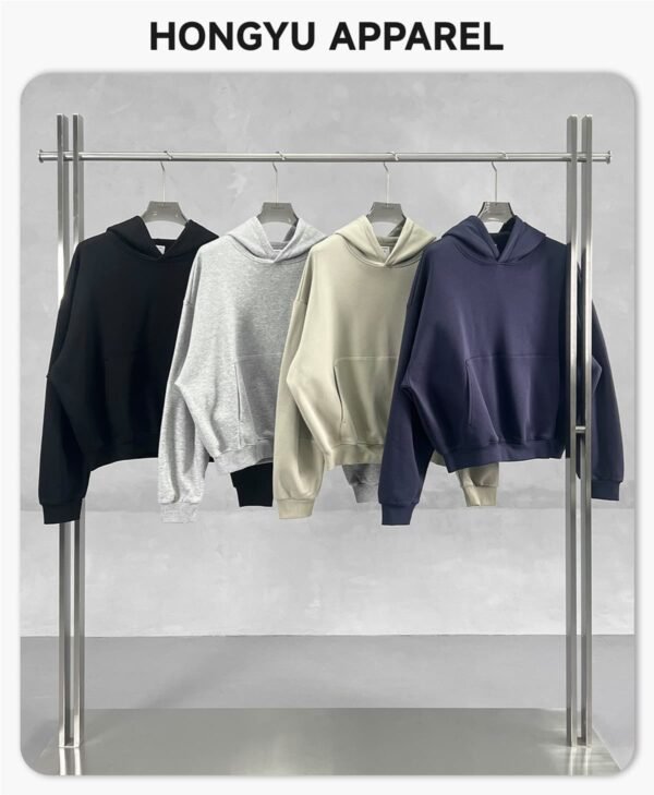 Custom Boxy Oversized Fleece Pullover Hoodie - Style 4B3764 - product detail view 4 Custom Boxy Oversized Fleece Pullover Hoodie - Style 4B3764 - product detail view 4