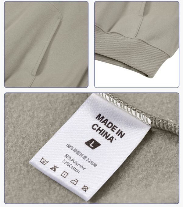 Custom Boxy Oversized Fleece Pullover Hoodie - Style 4B3764 - product detail view 9 Custom Boxy Oversized Fleece Pullover Hoodie - Style 4B3764 - product detail view 9