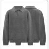 Custom Boxy Polo Collar Knit Sweater 2030 - Style 66B039 - product detail view 4