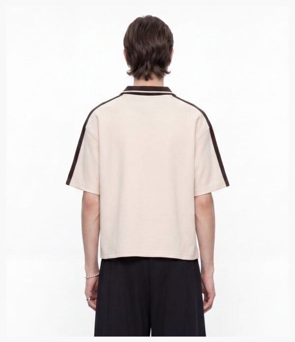 Custom Waffle Boxy Cropped Polo Shirt K1182 - Style 11D69C - product detail view 13
