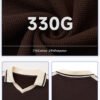 Custom Waffle Boxy Cropped Polo Shirt K1182 - Style 11D69C - product detail view 8
