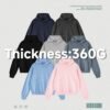 Custom Washed Boxy Pullover Hoodie 27629 - Style 046618 - product detail view 3 Custom Washed Boxy Pullover Hoodie 27629 - Style 046618 - product detail view 3