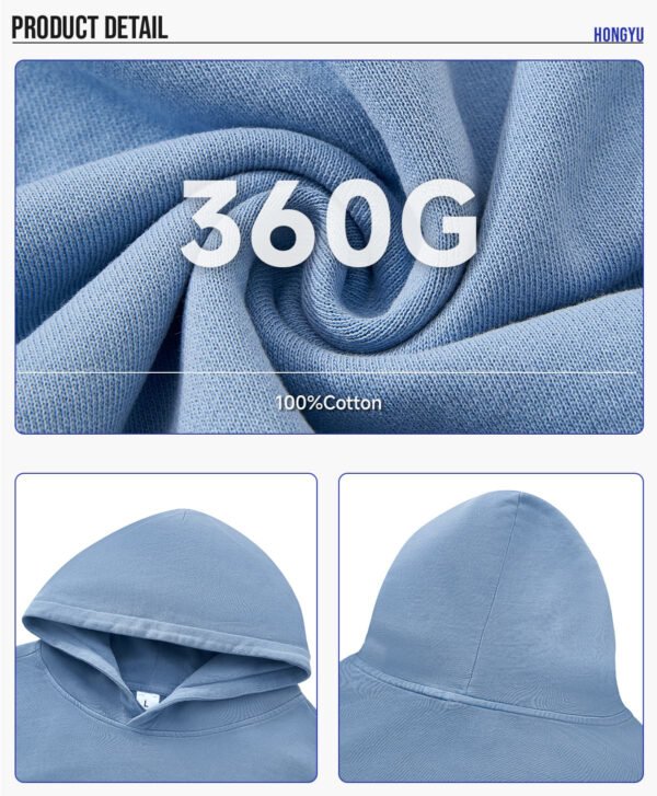 Custom Washed Boxy Pullover Hoodie 27629 - Style 046618 - product detail view 8 Custom Washed Boxy Pullover Hoodie 27629 - Style 046618 - product detail view 8