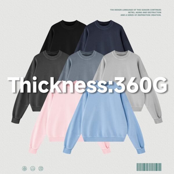 Custom Balanced Terry Boxy Sweatshirt - 27630 - Style D0727B - product detail view 3 Custom Balanced Terry Boxy Sweatshirt - 27630 - Style D0727B - product detail view 3