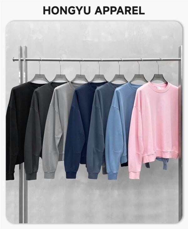 Custom Balanced Terry Boxy Sweatshirt - 27630 - Style D0727B - product detail view 4 Custom Balanced Terry Boxy Sweatshirt - 27630 - Style D0727B - product detail view 4