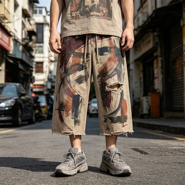 Custom Brushstroke Vintage Drawstring Pants 715-14 - Style F76D06 - product detail view 3 Custom Brushstroke Vintage Drawstring Pants 715-14 - Style F76D06 - product detail view 3