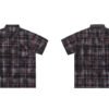 Custom Washed Plaid Patchwork Button-Front Shorts - Style 7E970F - product detail view 6