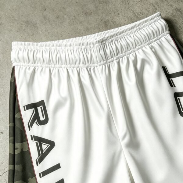 Custom Camo Panel Cropped Capri Pants - Style F3F537 - product detail view 2 Custom Camo Panel Cropped Capri Pants - Style F3F537 - product detail view 2
