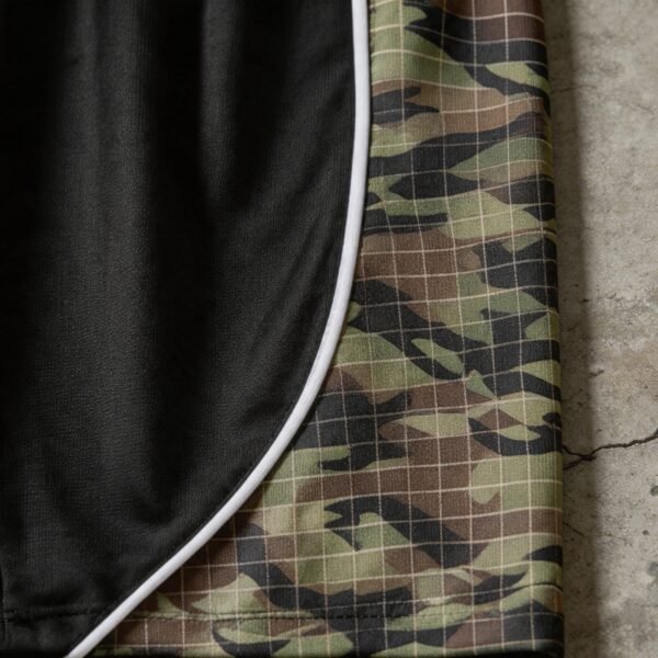 Custom Camouflage Panel Capri Pants - Style 86AE98 - product detail view 3 Custom Camouflage Panel Capri Pants - Style 86AE98 - product detail view 3