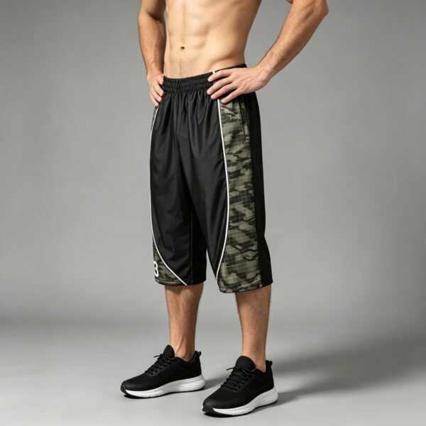 Custom Camouflage Panel Capri Pants - Style 86AE98 - product detail view 8 Custom Camouflage Panel Capri Pants - Style 86AE98 - product detail view 8
