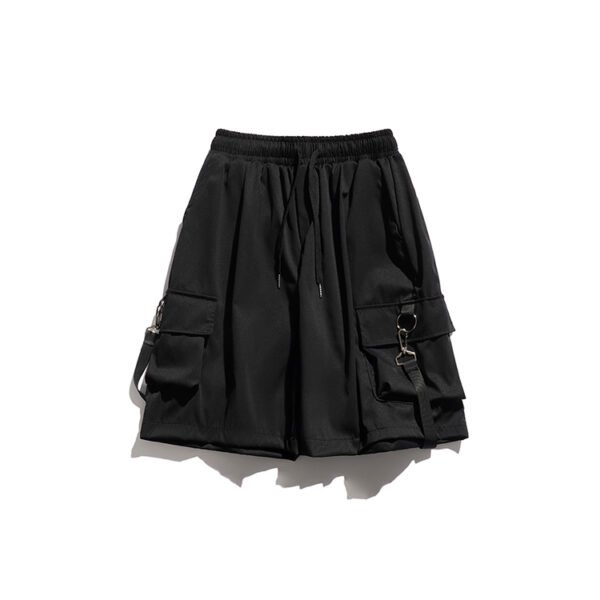 Custom Black Cargo Pocket Alignment Shorts - Style 2BF97F - product detail view 5