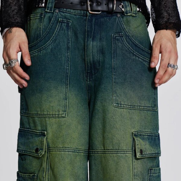 Custom Chain Detail Washed Loose Jeans - Style D9DB2E - product detail view 6 Custom Chain Detail Washed Loose Jeans - Style D9DB2E - product detail view 6