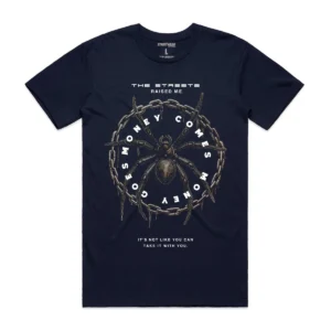 Custom Chain-Frame Spider Graphic T-Shirt - Style 83CC0E