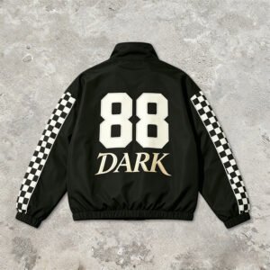 Custom Checker Sleeve Racing Jacket - 64F3 - Style 64F34F