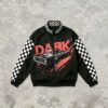 Custom Checkerboard Panel Racing Bomber Jacket - Style 18A844 - product detail view 9