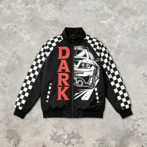 Custom Checkerboard Racing Bomber Jacket - Style B5D0C6