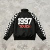 Custom Checkerboard Racing Bomber Jacket - Style B5D0C6 - product detail view 10 Custom Checkerboard Racing Bomber Jacket - Style B5D0C6 - product detail view 10