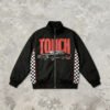 Custom Checkerboard Racing Panel Bomber Jacket - Style 59B972