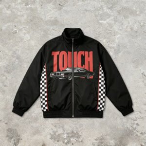 Custom Checkerboard Racing Panel Bomber Jacket - Style 59B972