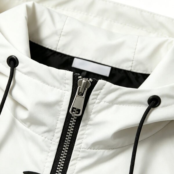 Custom Checkerboard Sleeve Half-Zip Hooded Jacket - Style 272FC8 - product detail view 7 Custom Checkerboard Sleeve Half-Zip Hooded Jacket - Style 272FC8 - product detail view 7