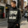 Custom Checkerboard Sleeve Racing Bomber Jacket - Style A66ACA - product detail view 4