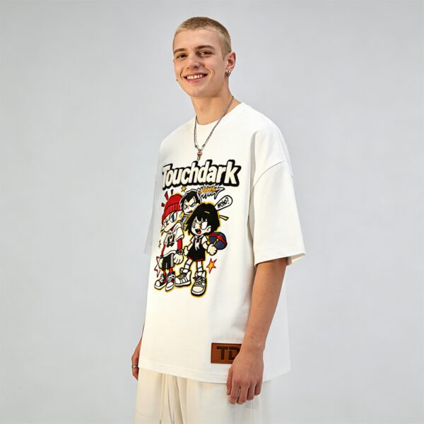 Custom Chenille Applique Graphic T-Shirt - Style DB6E2C - product detail view 5 Custom Chenille Applique Graphic T-Shirt - Style DB6E2C - product detail view 5