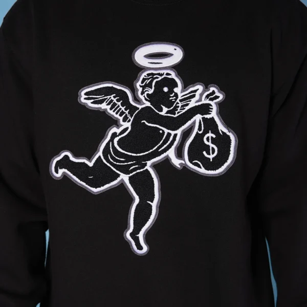Custom Chenille Graphic Crewneck Sweatshirt - Style 921A37 - product detail view 4 Custom Chenille Graphic Crewneck Sweatshirt - Style 921A37 - product detail view 4