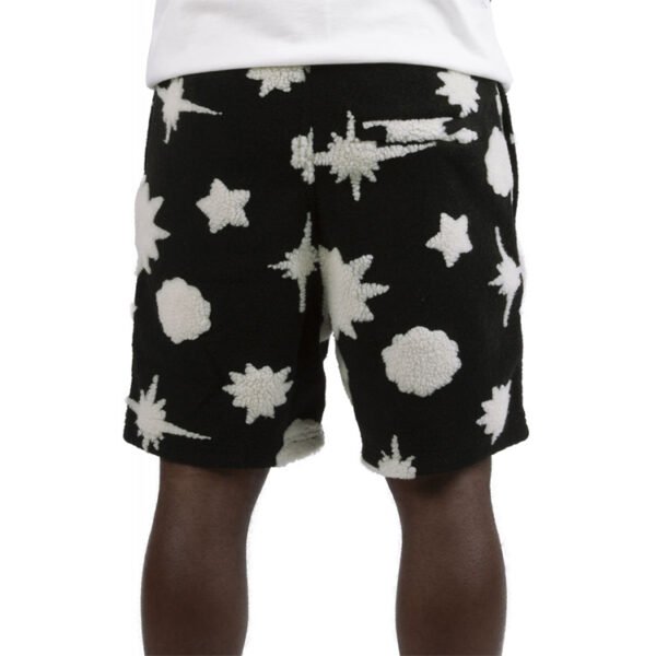 Custom Chenille Motif Knit Shorts - Style C8F0ED - product detail view 3 Custom Chenille Motif Knit Shorts - Style C8F0ED - product detail view 3